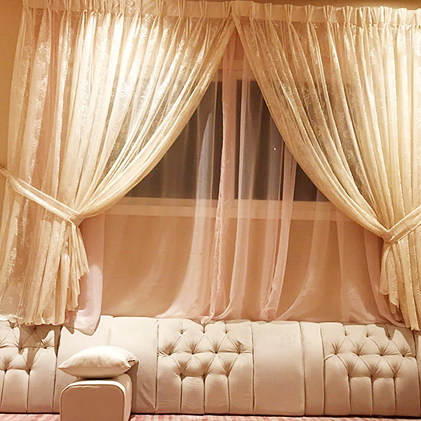 Light Peach Curtain