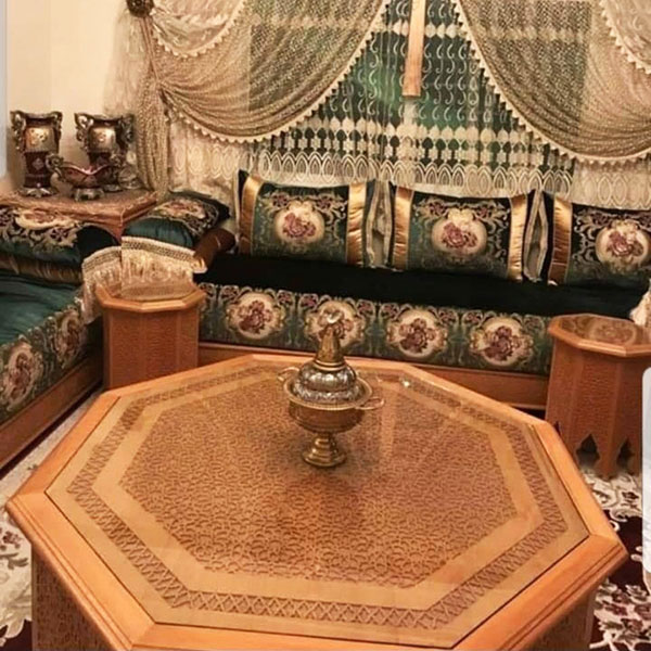 Golden Arabic Curtain